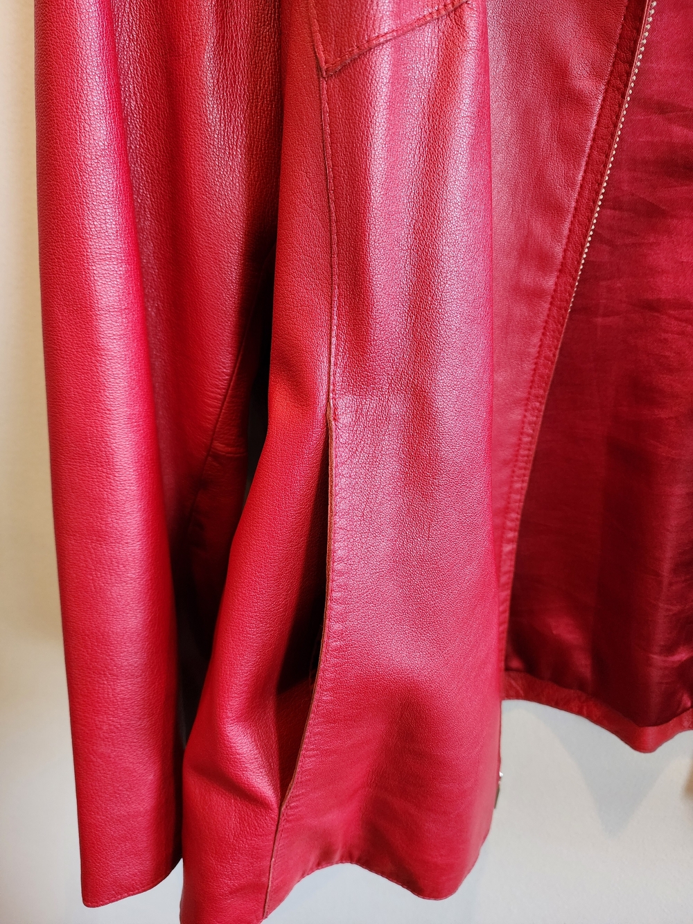 Women’s WILSON LEATHER Red MOTO Jacket PELLE SIZE 2X - Picture 2 of 15